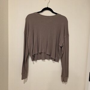 TNA Women's Taupe Long Sleeve Top